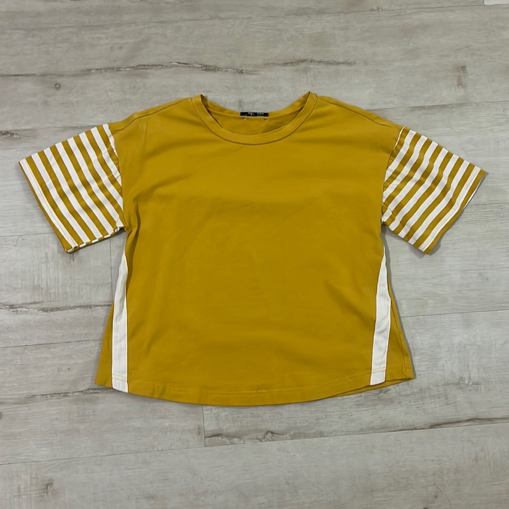 Very J. Striped shirt.